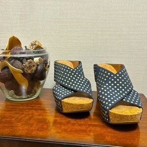 Lucky Brand cork Wedge sandals